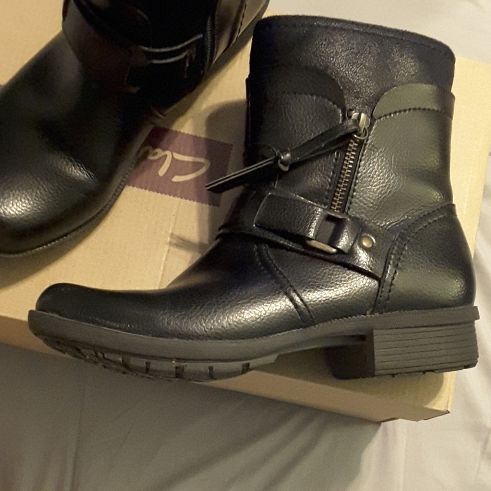 Black ankle boots